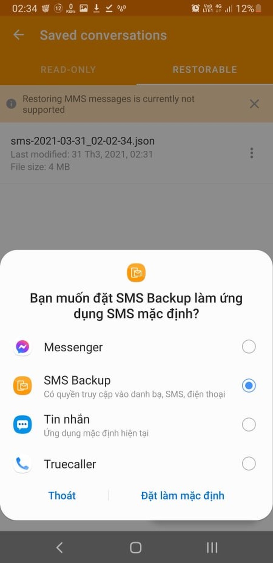 Thủ thuật giúp sao lưu và phục hồi toàn bộ tin nhắn trên smartphone - 5 Thủ thuật giúp sao lưu và phục hồi toàn bộ tin nhắn trên smartphone - 5