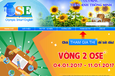 Khởi động vòng 2 cuộc thi Olympic tiếng Anh thông minh