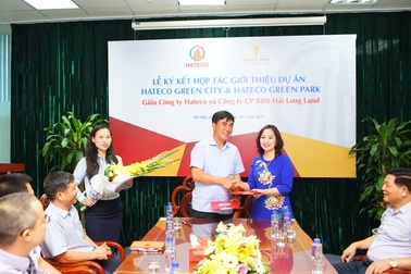 Lễ ký kết thỏa thuận hợp tác giữa Hateco và Hải Long Land