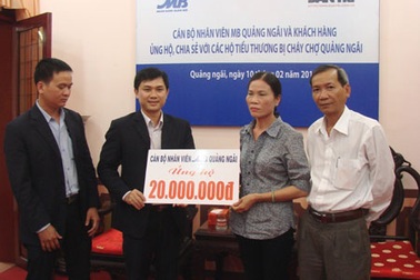 Bạn đọc Dân trí hỗ trợ tiểu thương với 2 ngày lương.