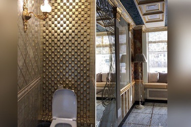 Nhà vệ sinh dát vàng ở đại học Nga gây xôn xao