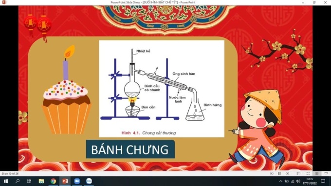 Giáo viên trường Tiểu học Khương Thượng tổ chức trò chơi trực tuyến trong dịp Tết Nguyên đán 2022. Ảnh: Fanpage nhà trường