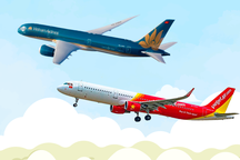 "Cuộc đua trên bầu trời" giữa Vietnam Airlines và Vietjet Air