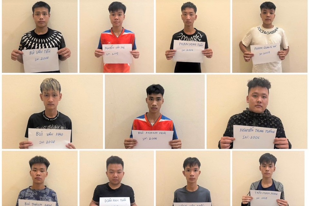 Tạm giữ 11 đối tượng hỗn chiến trên đường ở Phú Thọ - 1 Tạm giữ 11 đối tượng hỗn chiến trên đường ở Phú Thọ - 1