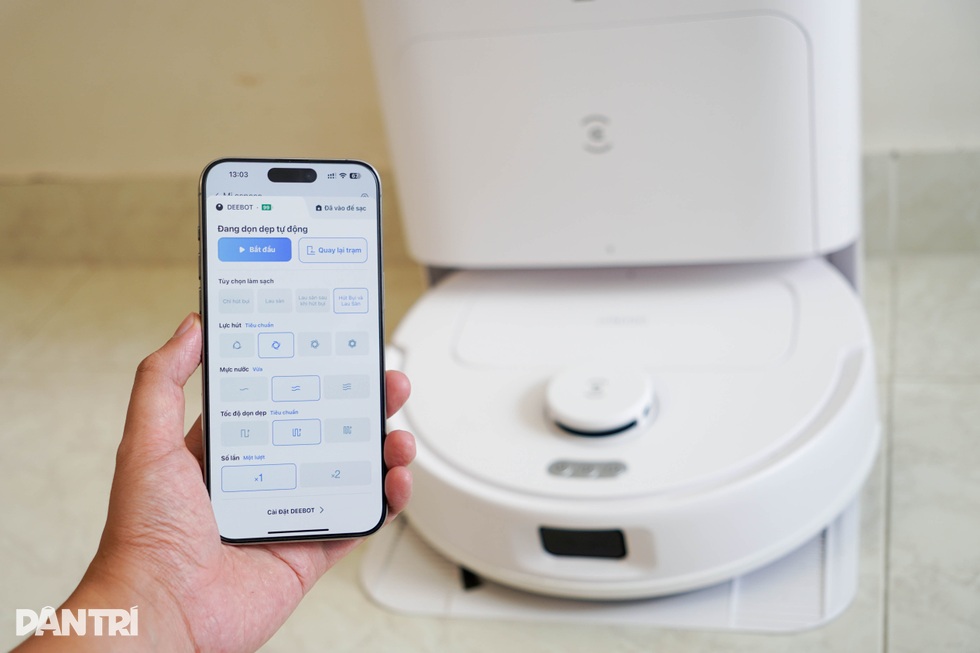 Trải nghiệm robot hút bụi lau nhà Ecovacs Deebot N30 Pro Omni - 12