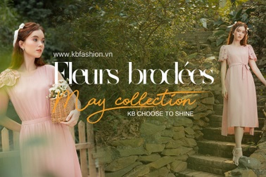 Họa tiết hoa thêu trở lại trong BST "Fleurs Brodées" của KB FASHION