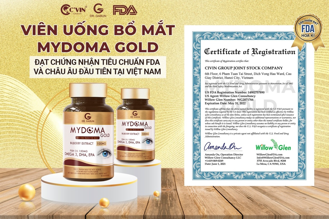 Mydoma Gold đạt chứng nhận FDA của Mỹ - 3 Mydoma Gold đạt chứng nhận FDA của Mỹ - 3