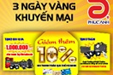 Bùng nổ ngày vàng khuyến mại cuối tuần tại Phúc Anh