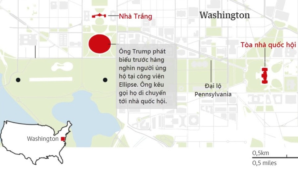 Diễn biến 4 giờ trụ sở quốc hội Mỹ tê liệt trong vụ bạo loạn lịch sử - 1
