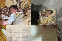 Vụ 2 bé sơ sinh bị bỏ rơi: Xôn xao về 2 lá thư tay "sinh đôi"