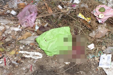 Phát hiện xác thai nhi bỏ trong sọt rác