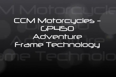 Thiết kế hệ thống khung của CCM GP450 Adventure