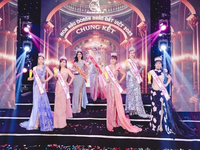 Top 7 chung cuộc Hoa hậu Doanh nhân Đất Việt 2023.