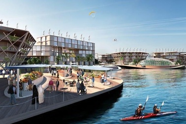 Thành phố nổi không khí thải: Tự sản xuất thực phẩm, chống được thiên tai