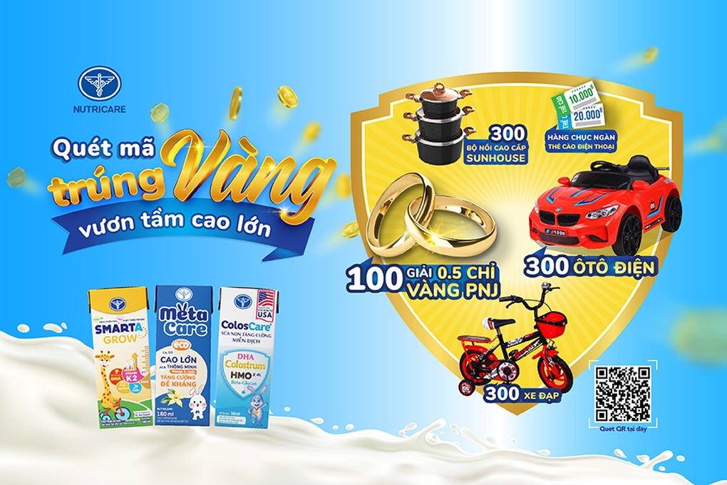 Cơ hội nhận vàng khi tham gia Quét mã trúng vàng - Vươn tầm cao lớn - 1 Cơ hội nhận vàng khi tham gia Quét mã trúng vàng - Vươn tầm cao lớn - 1