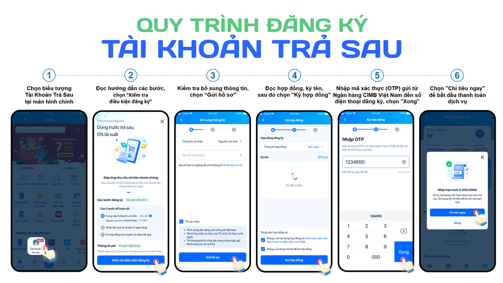ZaloPay cùng Ngân hàng CIMB Việt Nam ra mắt Tài khoản trả sau - 3 ZaloPay cùng Ngân hàng CIMB Việt Nam ra mắt Tài khoản trả sau - 3