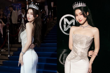 Á hậu Phương Nhi khoe đường cong gợi cảm trong trang phục của Lê Ngọc Lâm