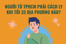 Người từ TPHCM phải cách ly khi tới 33 địa phương nào?