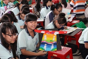 Hàng ngàn nụ cười tỏa sáng trên sân chơi Nét Vẽ Xanh