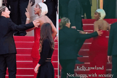 Nữ diễn viên quát mắng nhân viên thảm đỏ LHP Cannes khi bị nhắc nhở