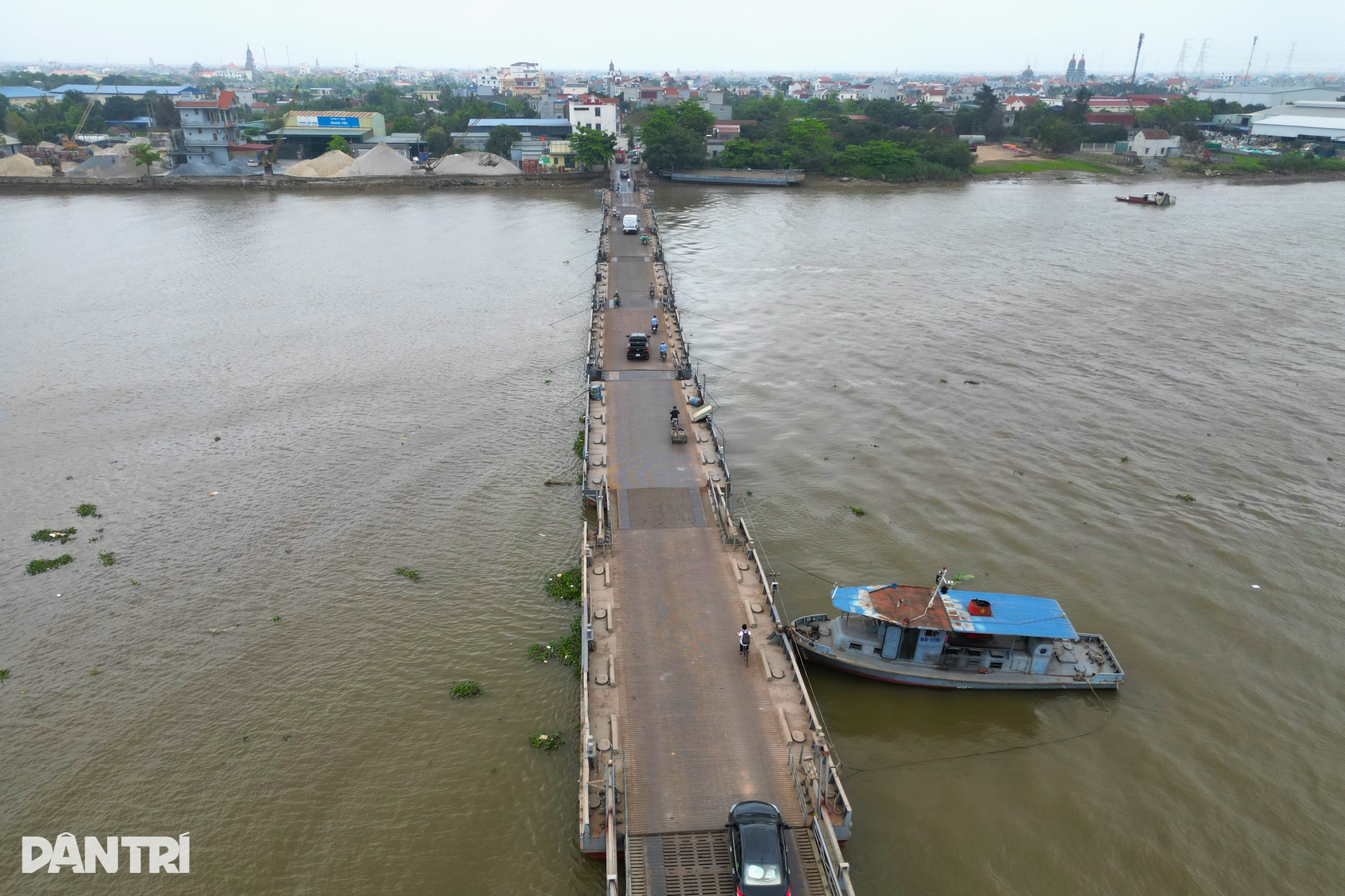 Hiện trạng cầu phao gần 30 tuổi bắc qua sông Ninh Cơ chờ ngày nghỉ hưu - 6