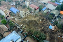 Hiện trường vụ nổ kinh hoàng ở Bắc Ninh nhìn từ trên cao