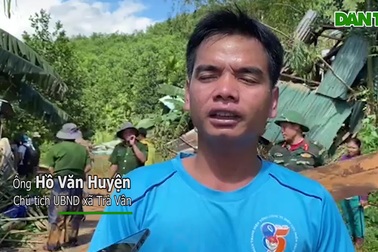 Băng rừng, vượt 20 điểm sạt lở để cứu hộ nạn nhân bị vùi lấp ở Trà Vân