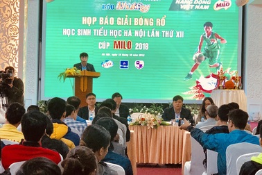 Sôi động giải bóng rổ học sinh tiểu học Hà Nội 2018