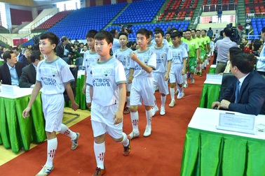 Ra mắt CLB đào tạo bóng đá trẻ Bamboo Airways Thái Bình
