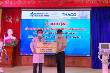 THACO tặng máy thở và 2 triệu kit test nhanh Covid-19