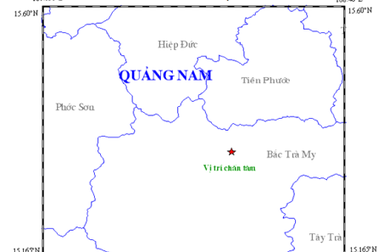 Động đất 2,7 độ richter ở thủy điện Sông Tranh 2