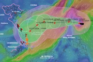 Bão Yinxing mạnh lên cấp 15, giật trên cấp 17 và liên tục đổi hướng