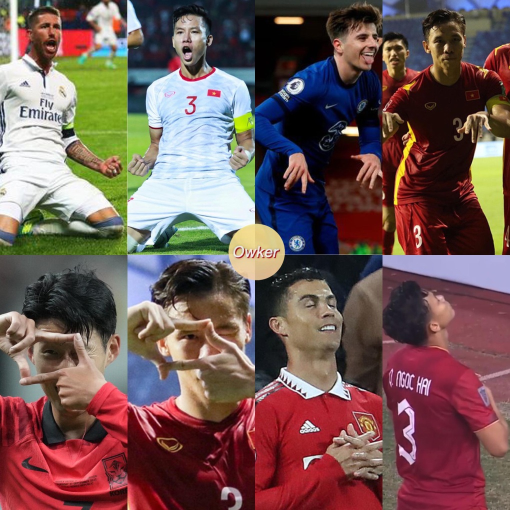 Có lẽ Quế Ngọc Hải đã nghiên cứu rất kỹ cách ăn mừng của những ngôi sao hàng đầu thế giới (Ảnh: Fandom Owker). Có lẽ Quế Ngọc Hải đã nghiên cứu rất kỹ cách ăn mừng của những ngôi sao hàng đầu thế giới (Ảnh: Fandom Owker).