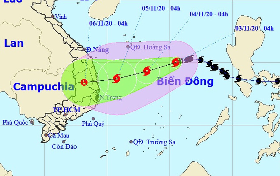 Bão số 10 hướng vào Quảng Ngãi đến Khánh Hòa - 1 Bão số 10 hướng vào Quảng Ngãi đến Khánh Hòa - 1