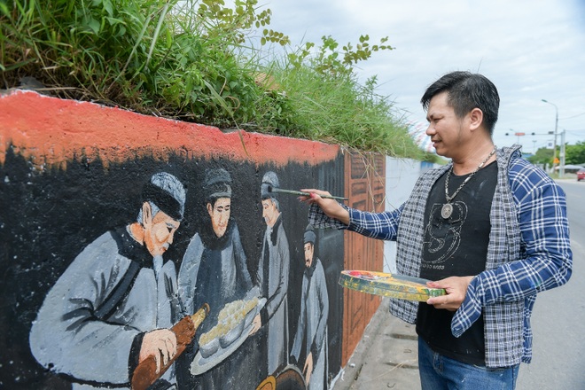 Con đường bích họa dài hơn 2 km ở ngoại thành Hà Nội - 12 Con đường bích họa dài hơn 2 km ở ngoại thành Hà Nội - 12