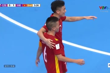 Hòa nghẹt thở CH Séc, Futsal Việt Nam giành vé đi tiếp ở World Cup