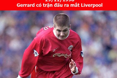Sự nghiệp của Steven Gerrard qua những tấm hình