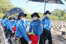 Truy điệu, cải táng 68 hài cốt liệt sĩ quân tình nguyện Việt Nam