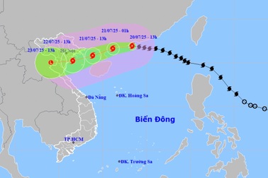 Bão Wipha mạnh lên cấp 12 giật cấp 15, hướng vào Quảng Ninh - Thanh Hóa