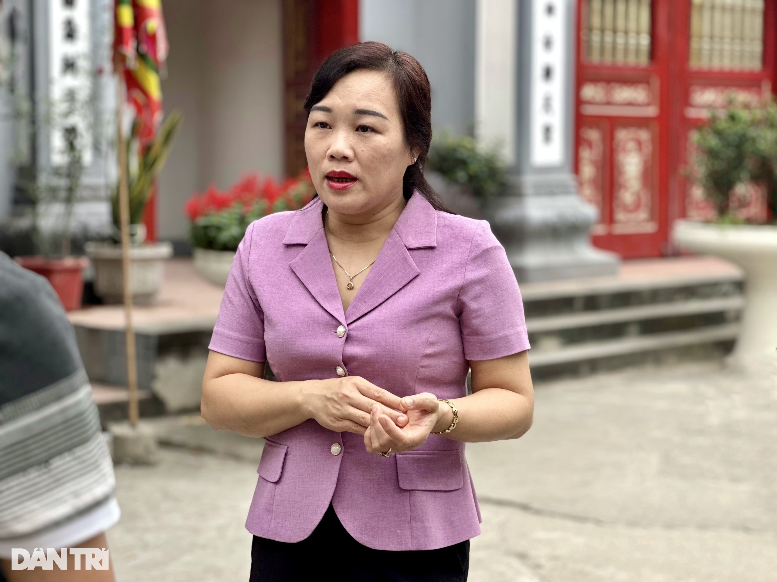 Bà Vũ Thị Hoài Phương, Phó Giám đốc Sở Văn hóa, Thể thao và Du lịch tỉnh Phú Thọ (Ảnh: Thanh Thúy).