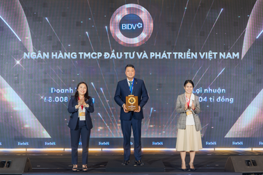 BIDV được vinh danh “Top 50 công ty niêm yết tốt nhất Việt Nam” của Forbes