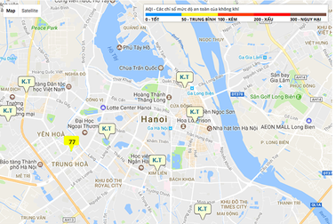 Người Hà Nội lên mạng kiểm tra chất lượng không khí, "soi" điểm ngập úng