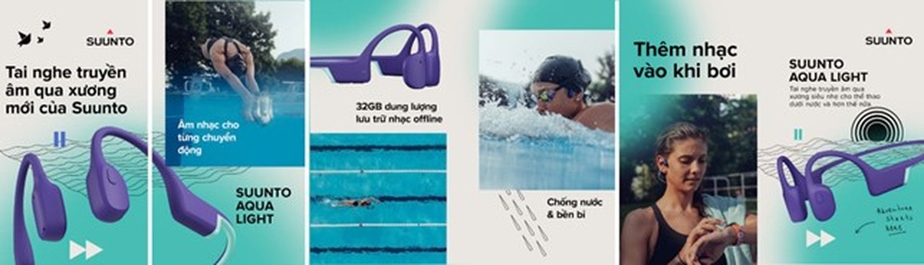 Aqua Light - Tai nghe dẫn truyền qua xương chuyên biệt cho bơi lội - 2 Aqua Light - Tai nghe dẫn truyền qua xương chuyên biệt cho bơi lội - 2