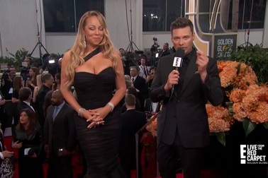 Mariah Carey thon thả tại Quả cầu vàng 2018