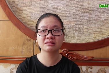 Cháu Hoàng Thị Mũ nghẹn ngào bày tỏ lòng biết ơn của mình đến các cô bác,