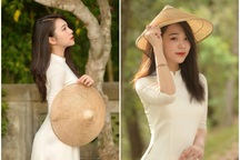 Ngẩn ngơ trước vẻ đẹp của nữ sinh xứ Nghệ trong tà áo dài trắng