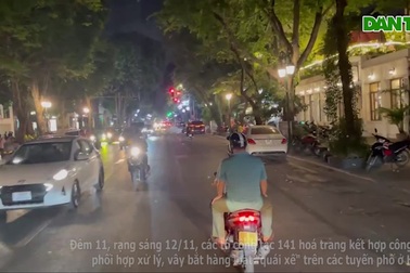 Theo chân cảnh sát 141 vây bắt "quái xế" càn quấy trong đêm ở Hà Nội