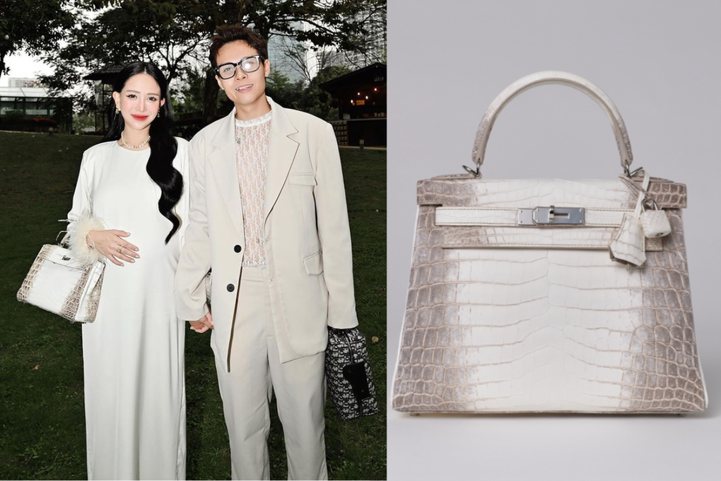 Con gái Minh Nhựa xách túi Hermès tiền tỷ, mang bầu vẫn đi giày cao gót - 2 Con gái Minh Nhựa xách túi Hermès tiền tỷ, mang bầu vẫn đi giày cao gót - 2