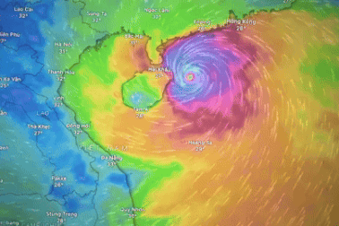 Siêu bão Yagi giữ nguyên cấp 16, cách Quảng Ninh 600km