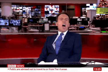 Đang dẫn chương trình, phát thanh viên bị "bắt quả tang"... ngáp vặt